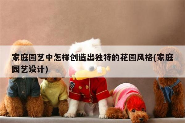 家庭园艺中怎样创造出独特的花园风格(家庭园艺设计)