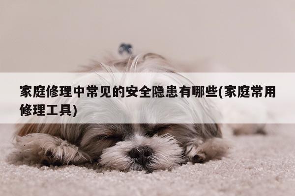 家庭修理中常见的安全隐患有哪些(家庭常用修理工具)