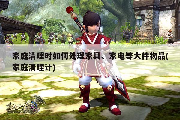 家庭清理时如何处理家具、家电等大件物品(家庭清理计)