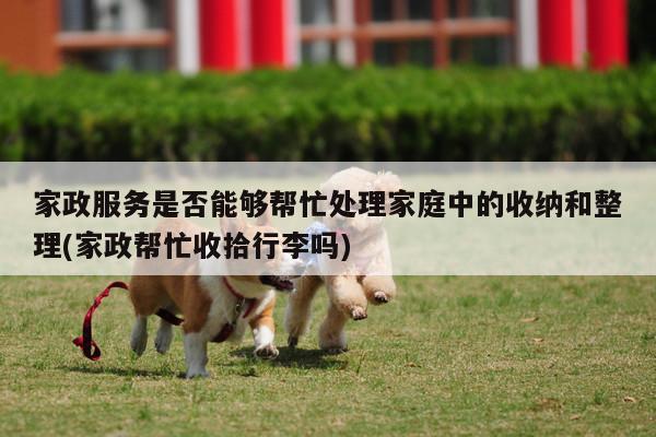 家政服务是否能够帮忙处理家庭中的收纳和整理(家政帮忙收拾行李吗)