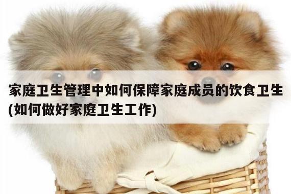 家庭卫生管理中如何保障家庭成员的饮食卫生(如何做好家庭卫生工作)