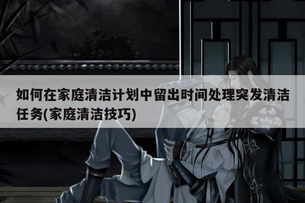 如何在家庭清洁计划中留出时间处理突发清洁任务(家庭清洁技巧)