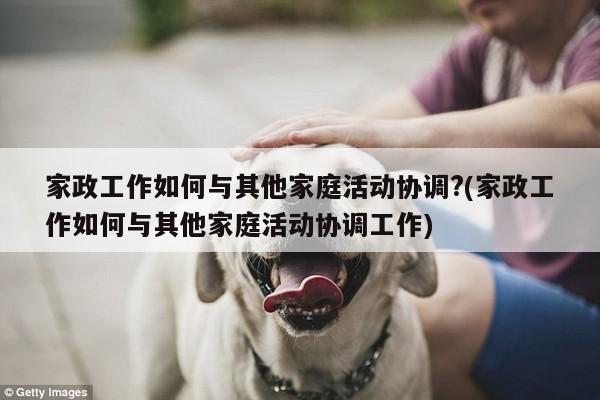 家政工作如何与其他家庭活动协调?(家政工作如何与其他家庭活动协调工作)