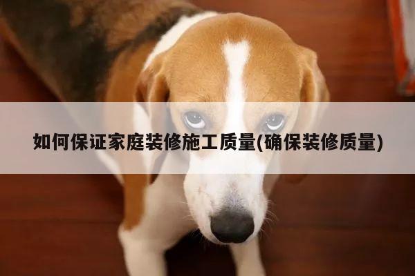 如何保证家庭装修施工质量(确保装修质量)