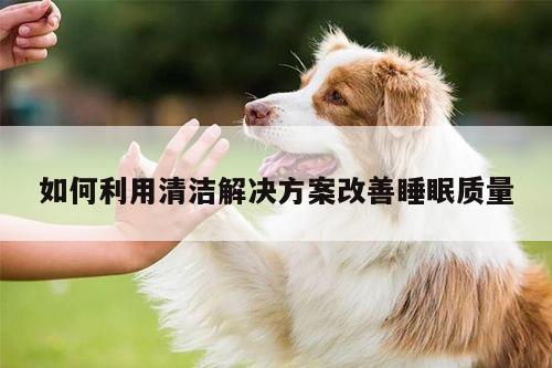 如何利用清洁解决方案改善睡眠质量